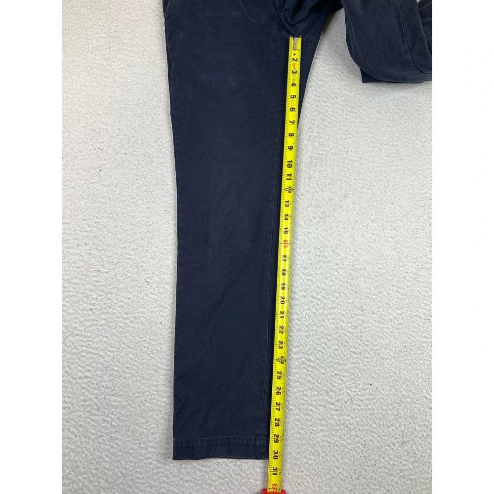 Banana Republic Aiden Chino Pants Mens 31x32 Blue Straight Leg Cotton Casual